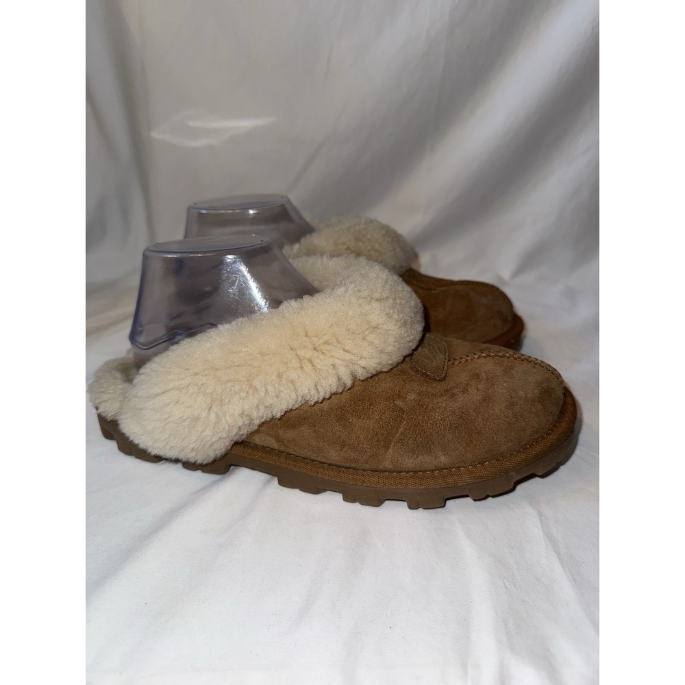 UGG Coquette Women's Size 7 US Chestnut Suede Slide Comfort Slipper Shoes 5125 - Picture 3 of 6